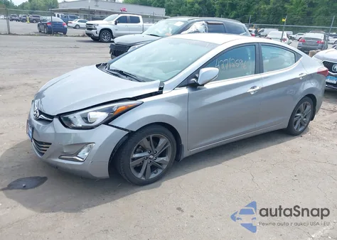 2015 Hyundai Elantra Limited from USA, damaged, VIN KMHDH4AE0FU301456